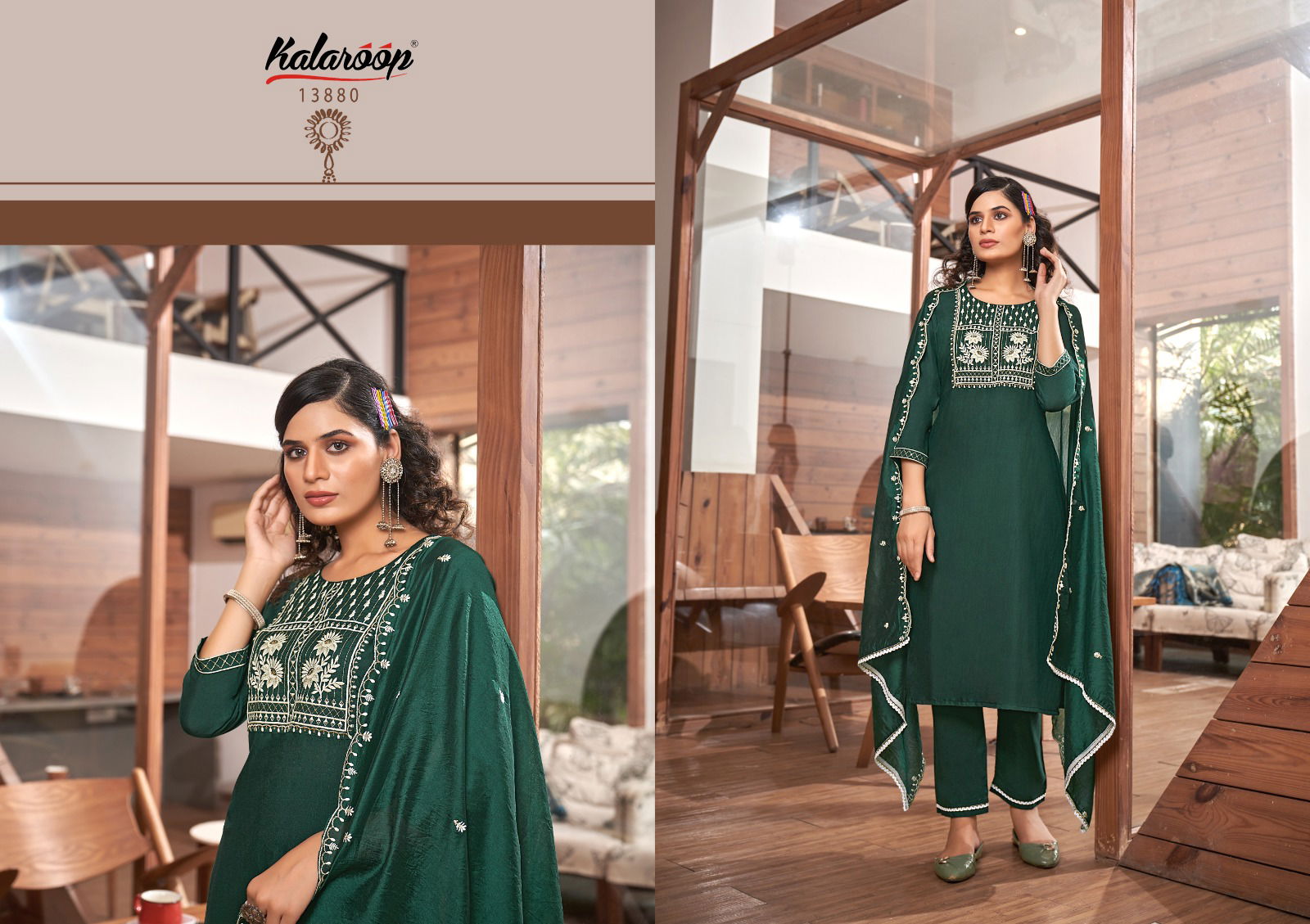 Blossom By Kalaroop 13879 To 13884 Wholesale Kurti With Bottom Dupatta In Delhi